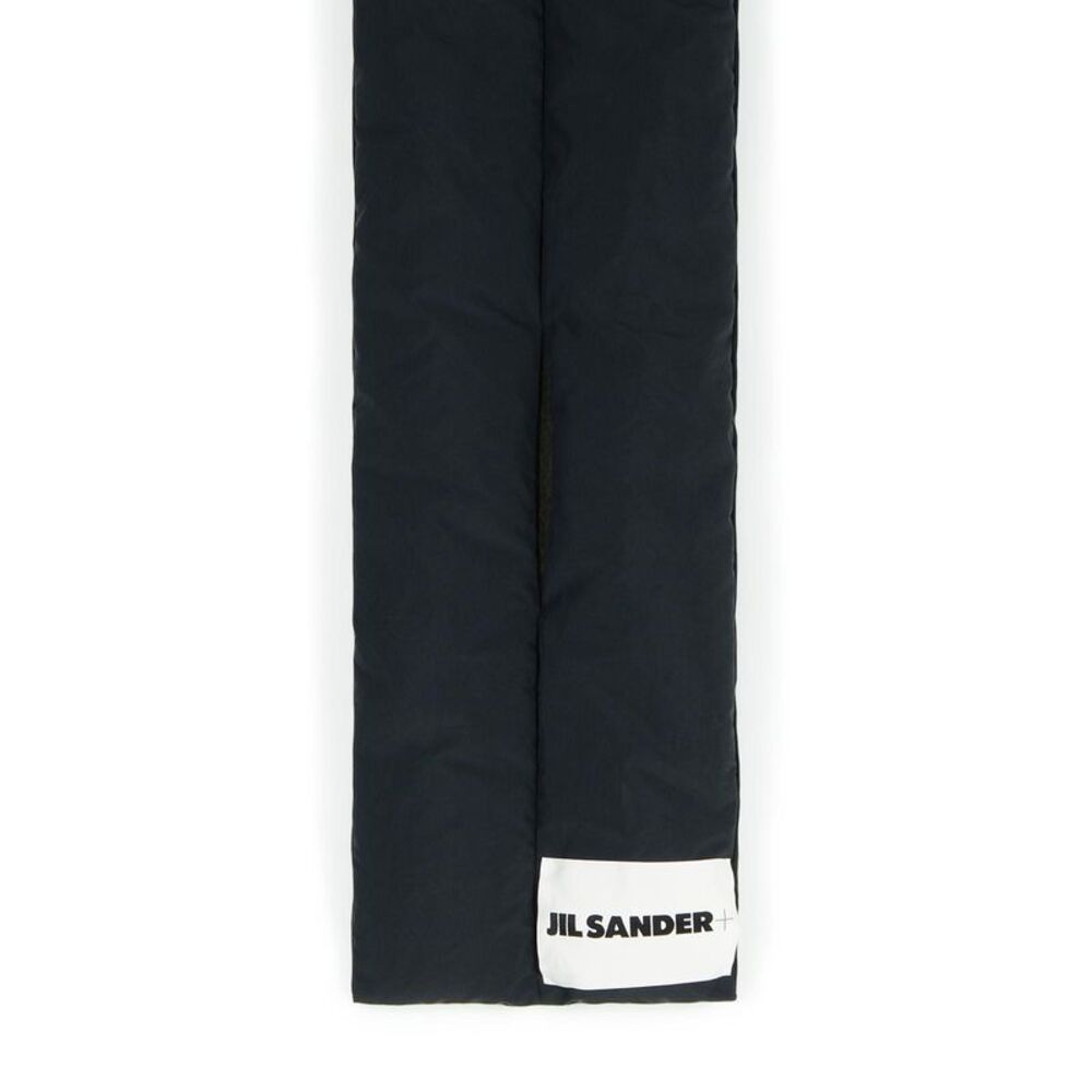 Jil Sander Black Polyester Scarf Men